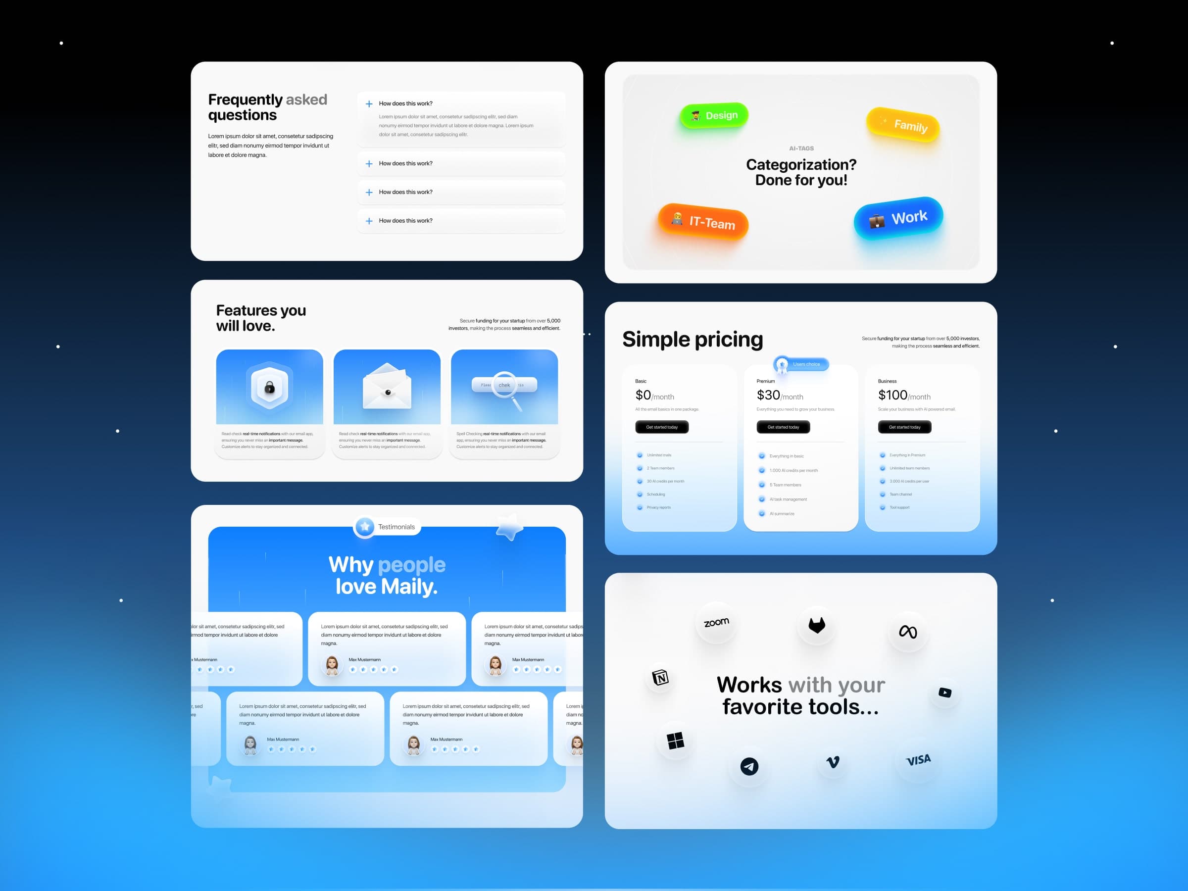 Maily - Modern SaaS Template - Image 3