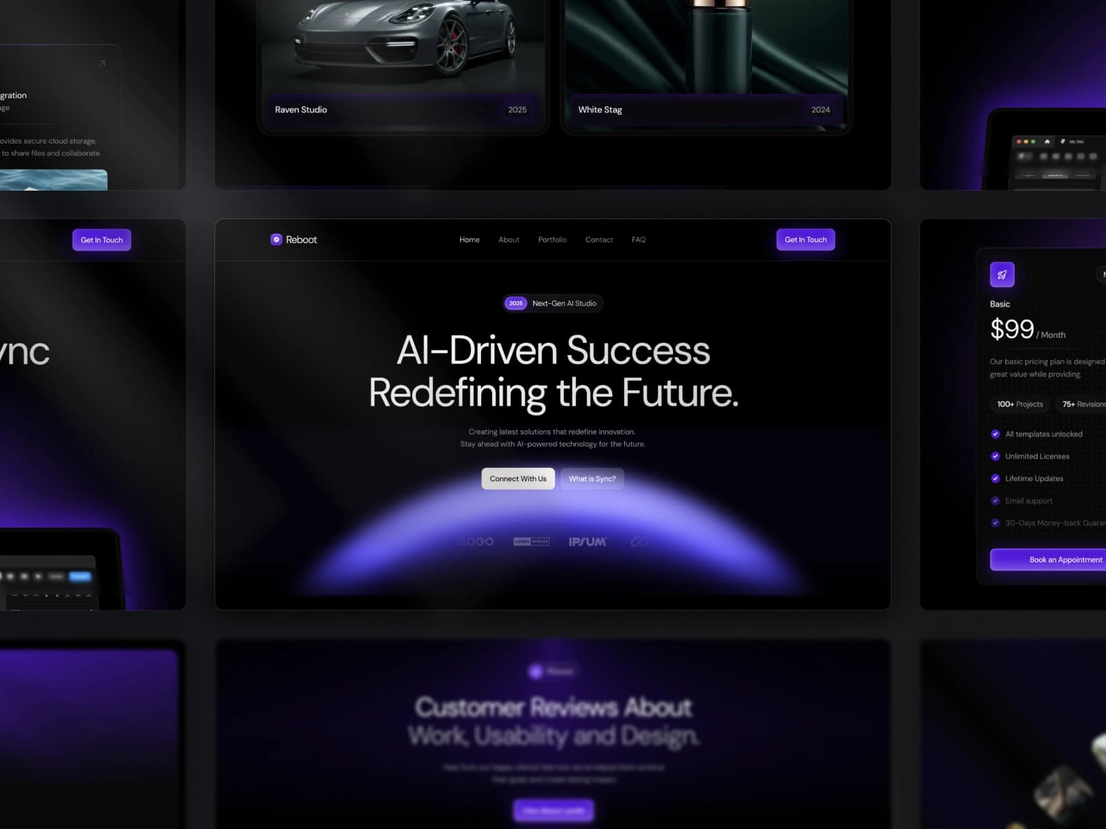 Nubien — AI Agency & Portfolio Landing Page - Image 2