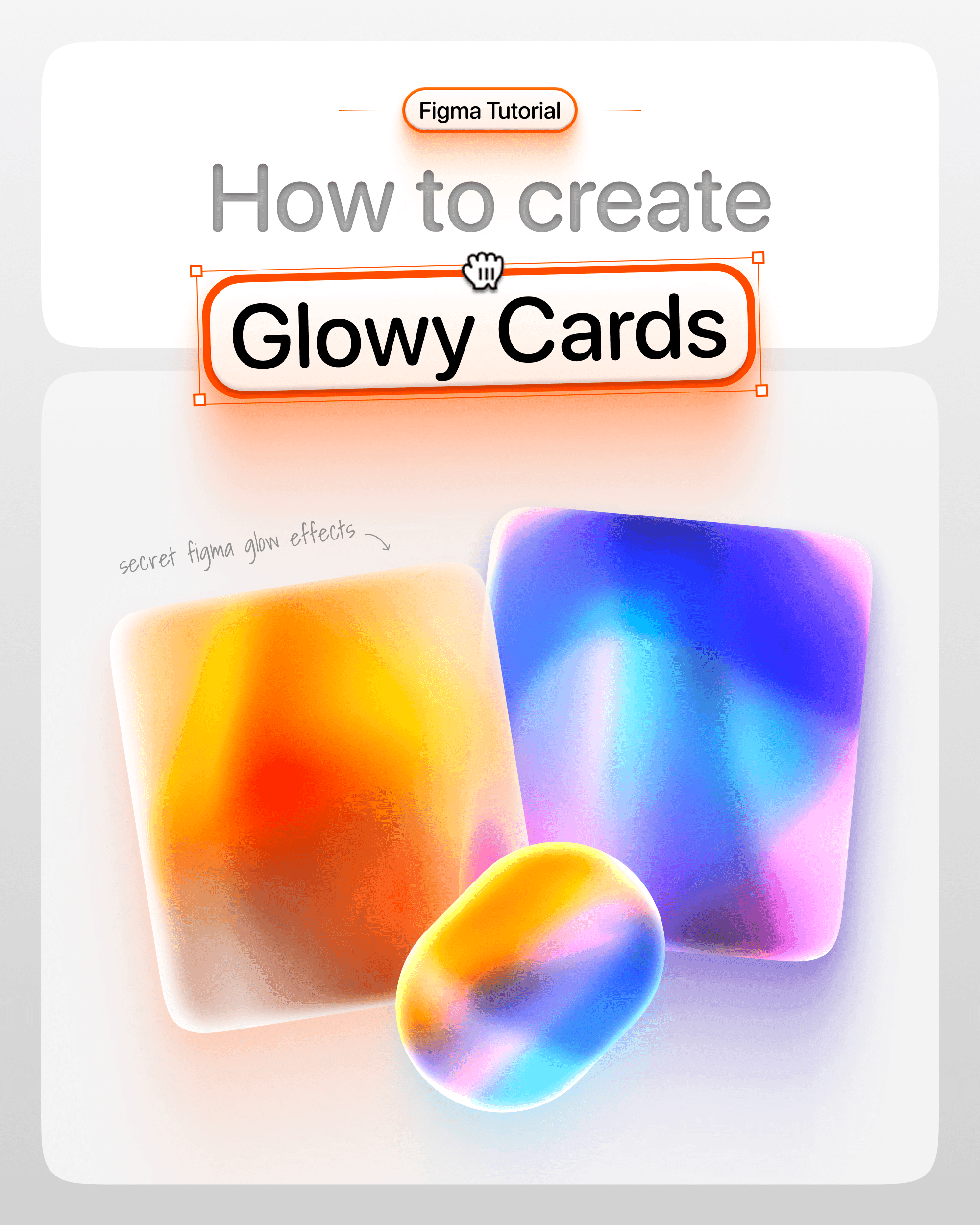 How to create glowing cards